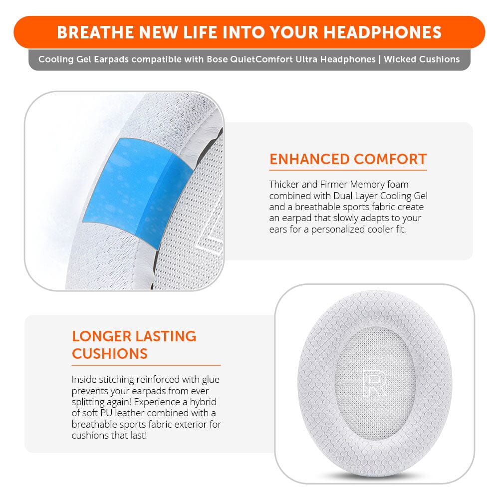 Bose QuietComfort Ultra Cooling Gel Earpads - WC FreeZe QC Ultra