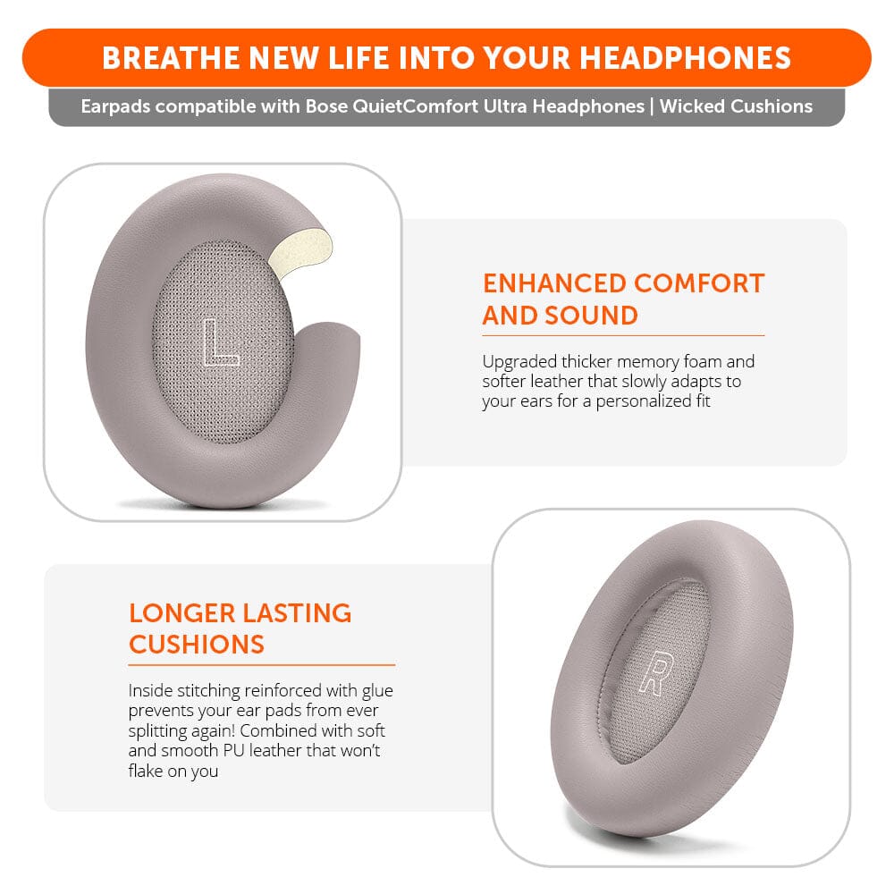 Bose QuietComfort Ultra Earpads by Wicked Cushions