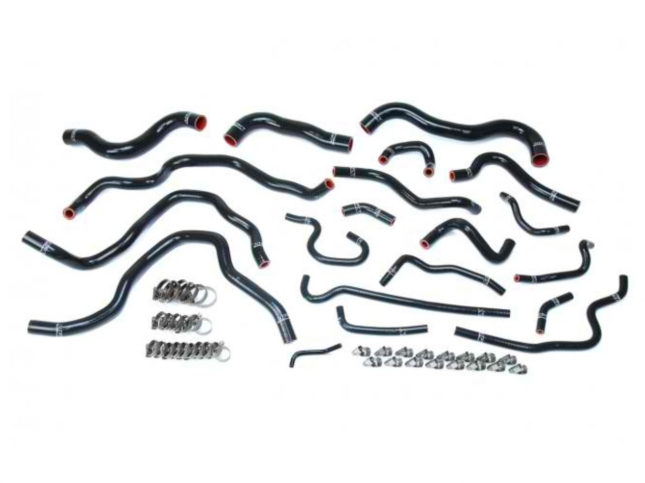HPS Black Reinforced Silicone Radiator Heater Coolant Hose Kit Honda 16-18 Civic 2.0L Non Turbo