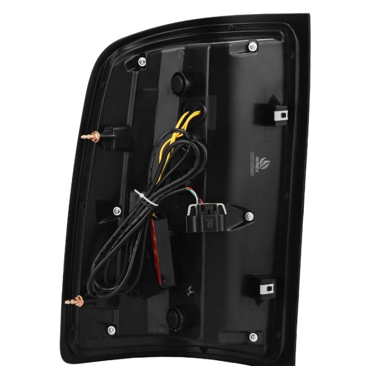 AlphaRex 07-13 GMC Sierra 1500/2500HD/3500HD Luxx Series LED Tail Lights - Alpha Black 630070