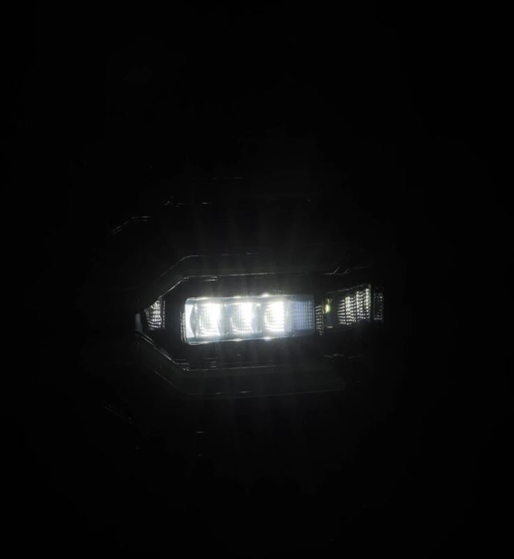 AlphaRex 07-13 GMC Sierra 1500/2500HD/3500HD Luxx Series LED Tail Lights - Alpha Black 630070