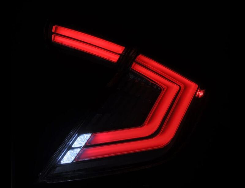 AlphaRex 16-21 Honda Civic Hatchback / Type-R FK8 Nova-Series LED Tail Lights (Pair) - Clear 676030