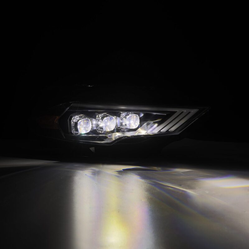 AlphaRex 18-22 Ford Mustang NOVA-Series LED Projector Headlights Black 880258