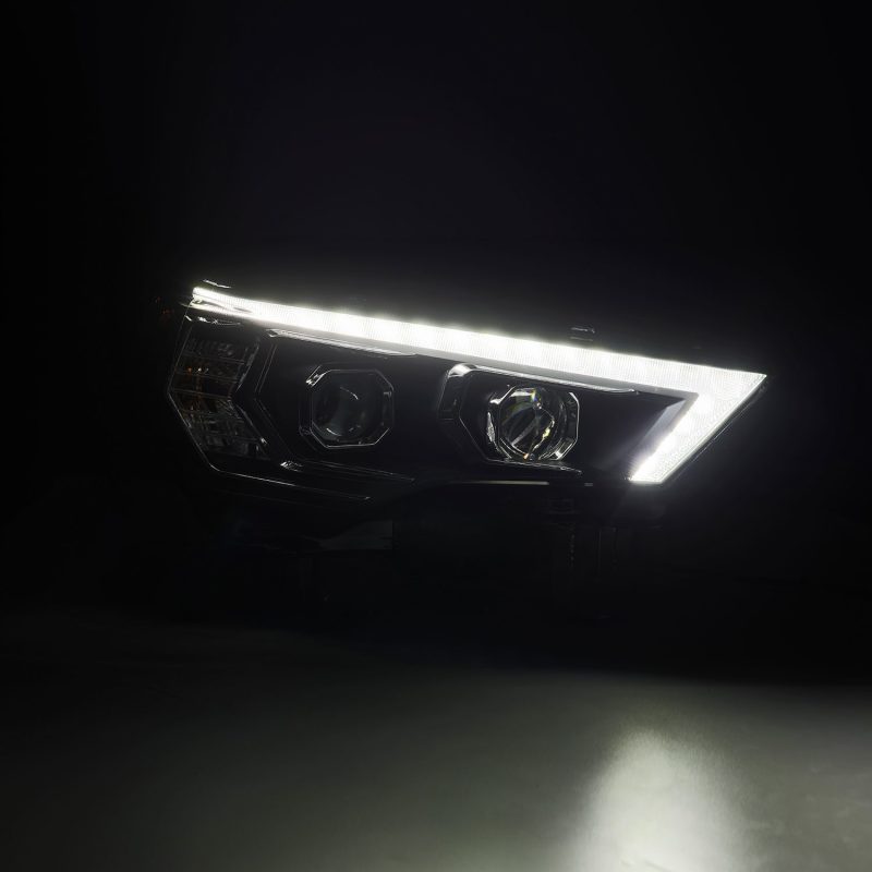 AlphaRex 14-22 Toyota 4Runner PRO-Series Projector Headlights Black w/Seq. Sig. + DRL 880814
