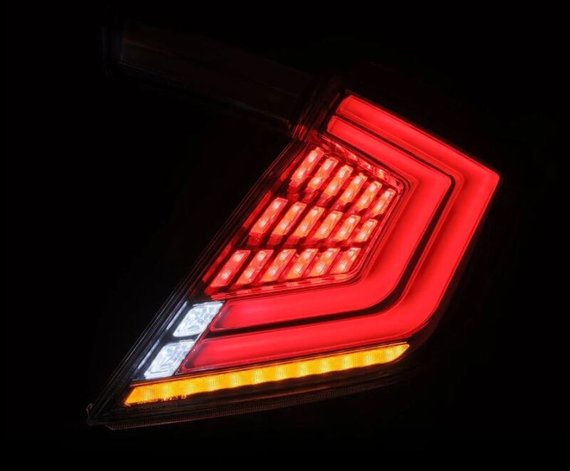 AlphaRex 16-21 Honda Civic Hatchback / Type-R FK8 Nova-Series LED Tail Lights (Pair) - Clear 676030