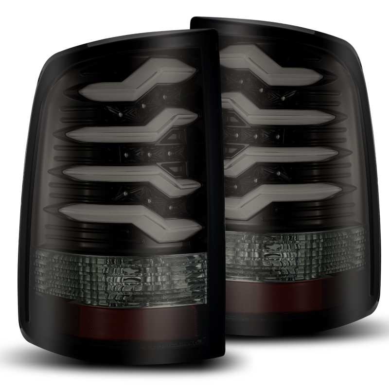 AlphaRex 09-18 Dodge Ram 1500 PRO-Series LED Tail Lights Jet Black 640010