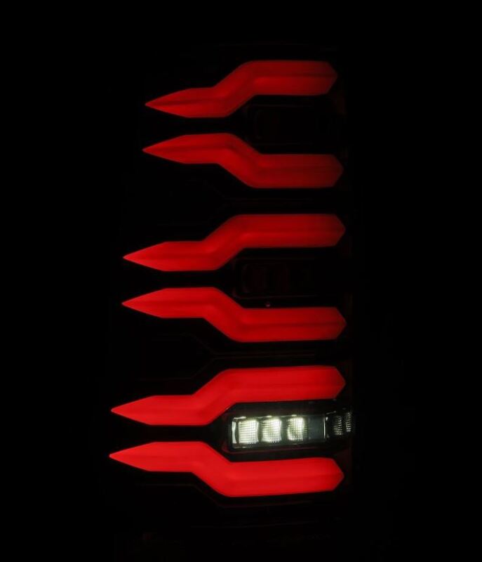 AlphaRex 99-06 Chevrolet Silverado/99-06 GMC Sierra LUXX-Series LED Tail Lights - Black 620006
