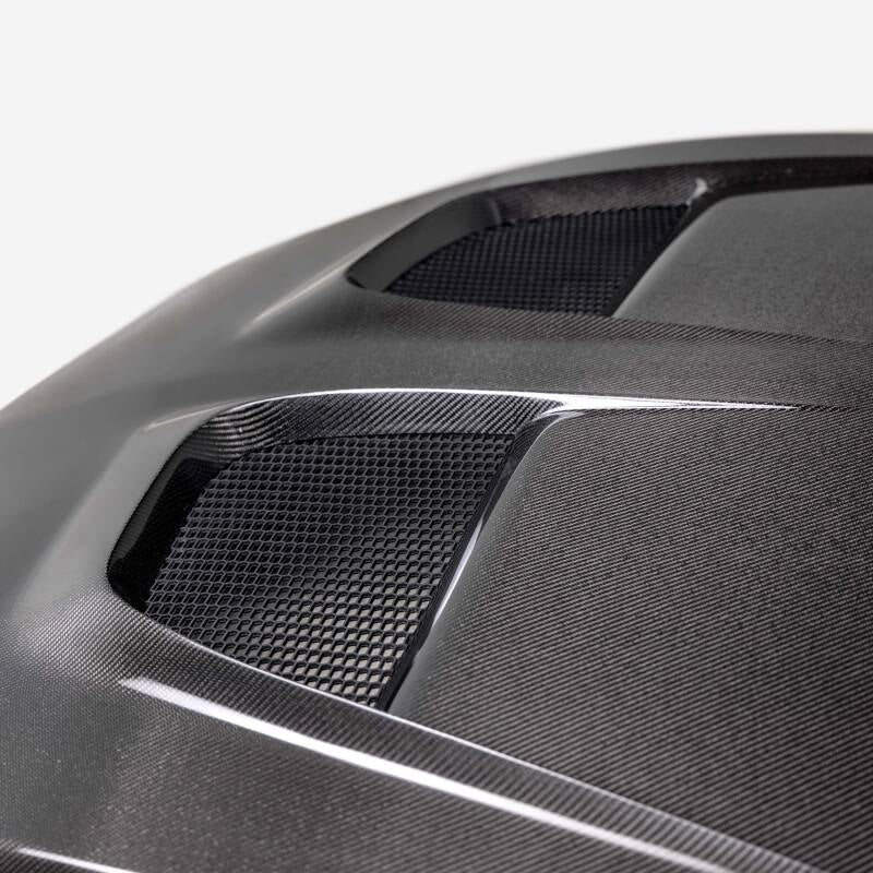 Anderson Composites 2024 Ford Mustang Type-GTD Double Sided Carbon Fiber Hood AC-HD24FDMU-GTD-DS