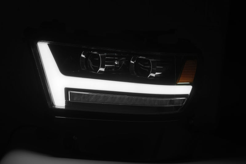AlphaRex 19-20 Ram 1500HD PRO-Series Proj Headlights Plnk Style Jet Blk w/Activ Light/Seq Signal/DRL 880513