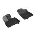 3D MAXpider 21-24 Toyota Sienna Kagu 1st Row Floormats - Black L1TY27211509