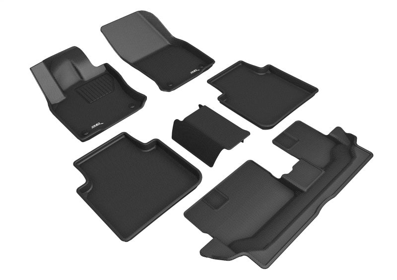 3D MAXpider 18-22 Volkswagen Tiguan 7-Seats Kagu 1st 2nd & 3rd Rows - Black 
 L1VW10701509
