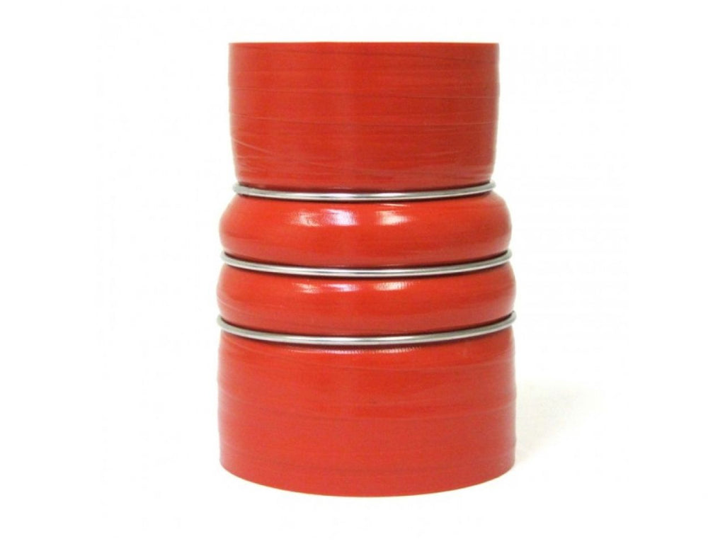 HPS 2-3/4" - 3-1/2" ID, 6" Length, Silicone Charge Air Cooler CAC Hose Double Hump Reducer Coupler Bellow Hot Side, Ultra High Temp 4-ply Aramid Reinforced, 70mm - 89mm ID