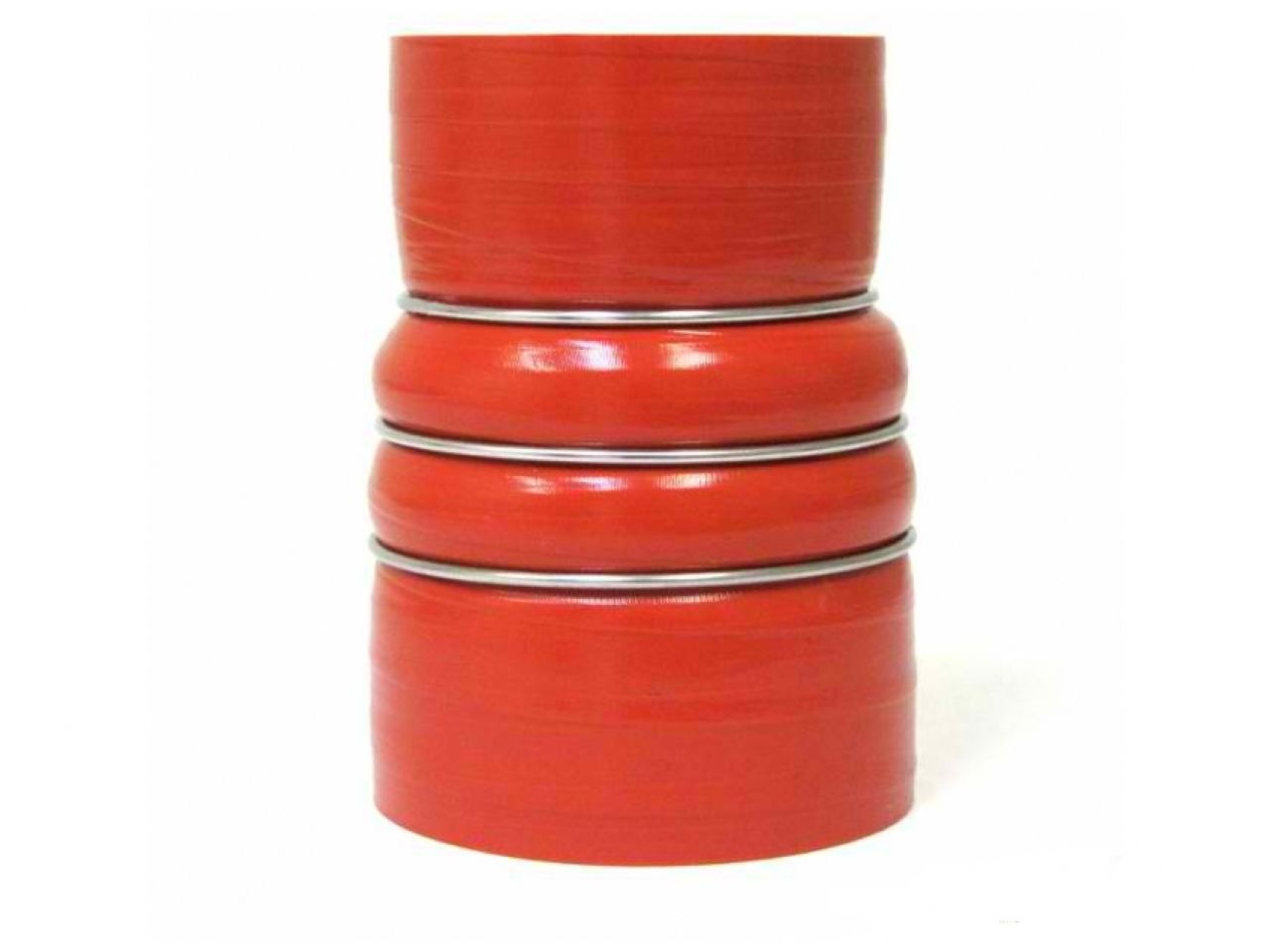 HPS 4" - 5" ID, 7" Length, Silicone Charge Air Cooler CAC Hose Double Hump Reducer Coupler Bellow Hot Side, Ultra High Temp 4-ply Aramid Reinforced, 102mm - 127mm ID