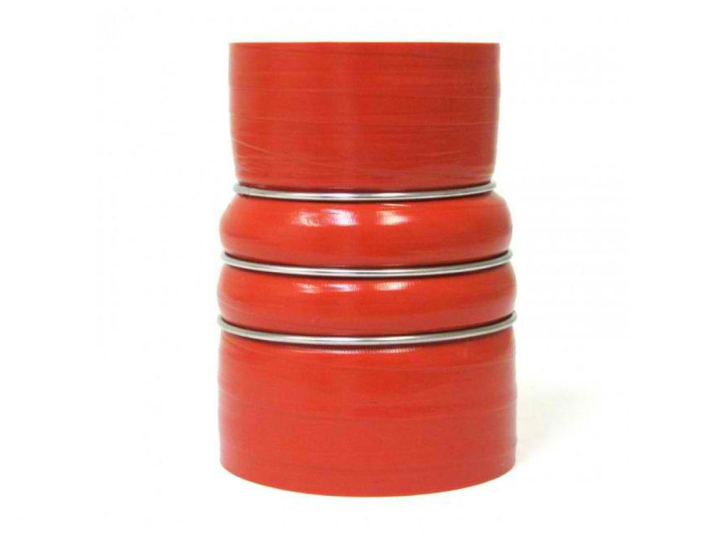 HPS 2-1/2" - 3-1/2" ID, 6" Length, Silicone Charge Air Cooler CAC Hose Double Hump Reducer Coupler Bellow Hot Side, Ultra High Temp 4-ply Aramid Reinforced, 63mm - 89mm ID