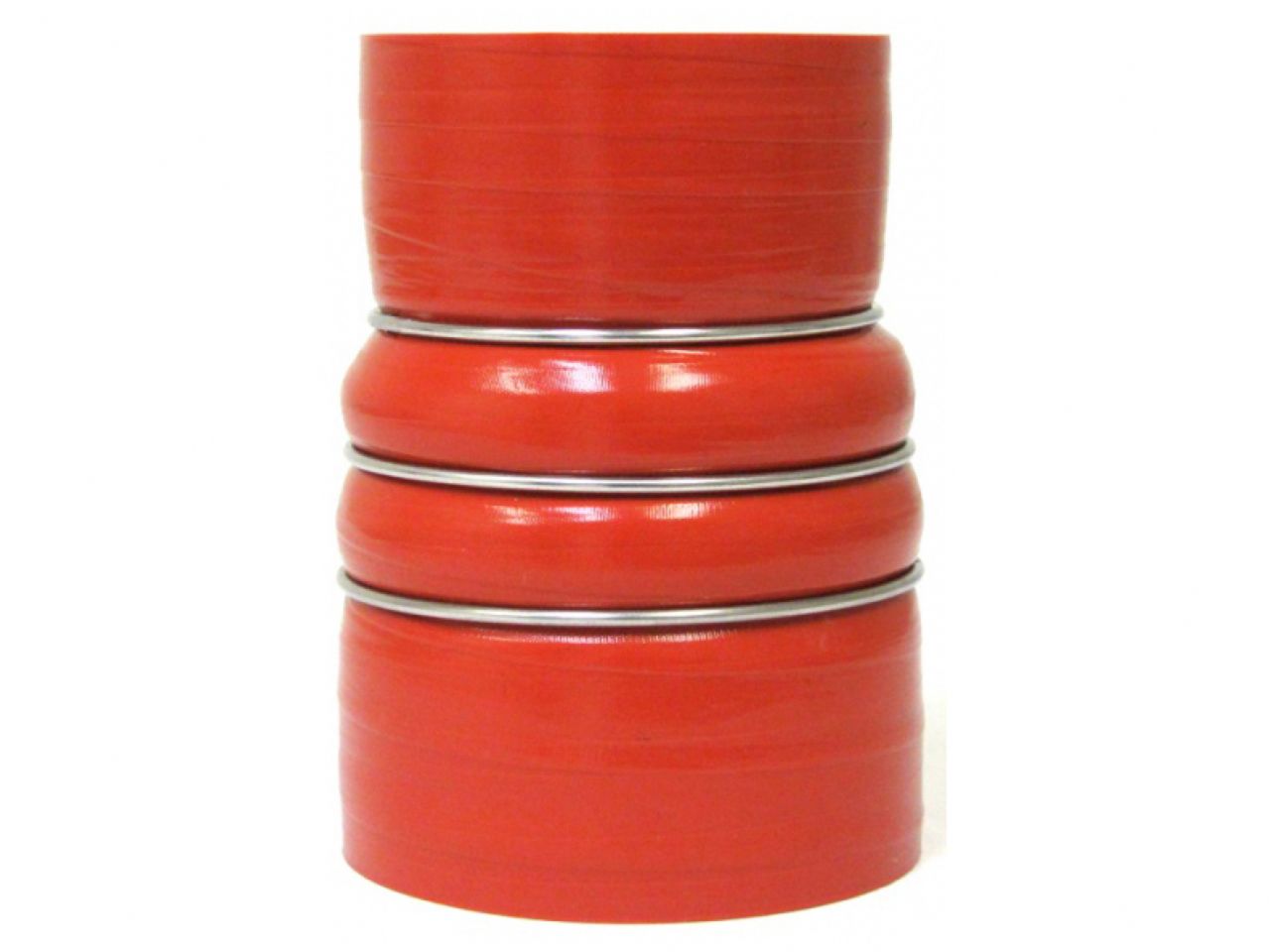 HPS 3" - 4" ID, Silicone Charge Air Cooler CAC Hose Double Hump Reducer Coupler Bellow Hot Side, Ultra High Temp 4-ply Aramid Reinforced, 76mm - 102mm ID