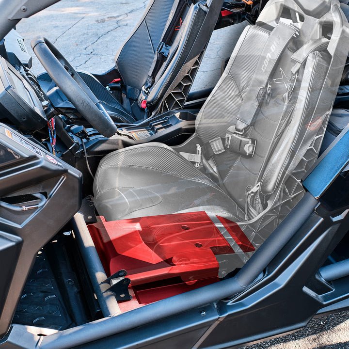 Can-Am Maverick X3 Stage 3 Dash Panel Speaker Enclosures and Driver and Passenger Side Under Seat Subwoofer Enclosure - 3800W MAX