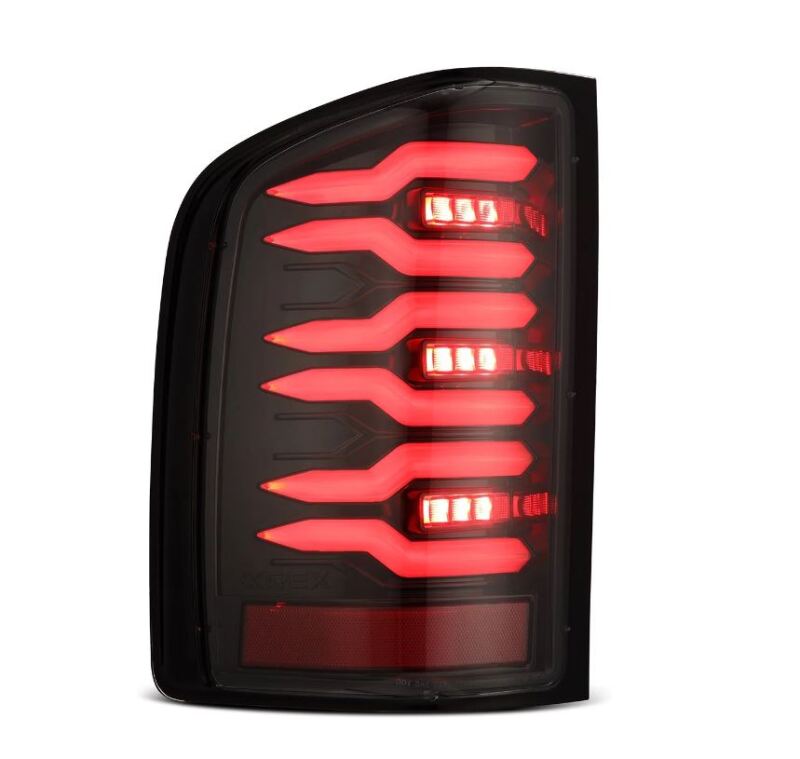AlphaRex 07-13 Chevrolet Silverado 1500 (Ex. Hybrid Models) LUXX-Series LED Tail Lights Alpha-Black 620090