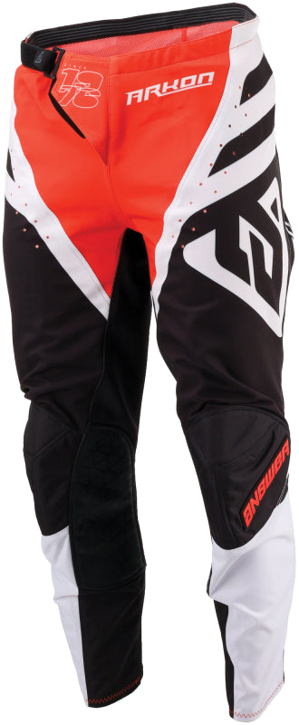 Answer 24 Arkon Nitrus Pants Red/Black/White Youth Size - 18 442608