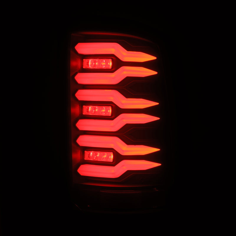 AlphaRex 07-13 GMC Sierra 1500/07-14 2500/3500HD (No Classic/Dually) Luxx-Series LED Tail Lights Blk 630060