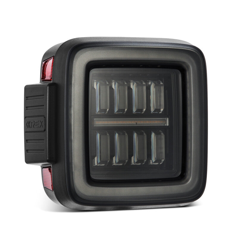 AlphaRex 18-23 Jeep Wrangler JL NOVA Prismatic LED Taillights Alpha-Black 602010