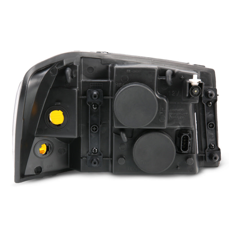 ANZO 2002-2009 Gmc Envoy Crystal Headlight  Black Amber 111429