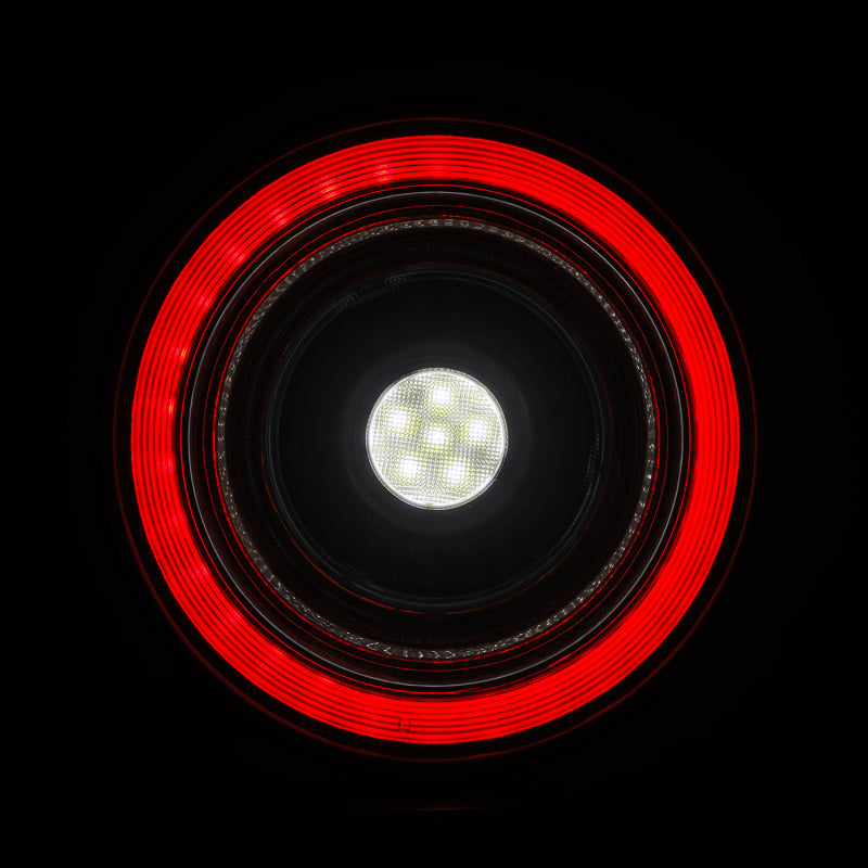 AlphaRex 10-15 Ferrari 458 NOVA-Series Prismatic LED Tail Lights Red Clear 668002