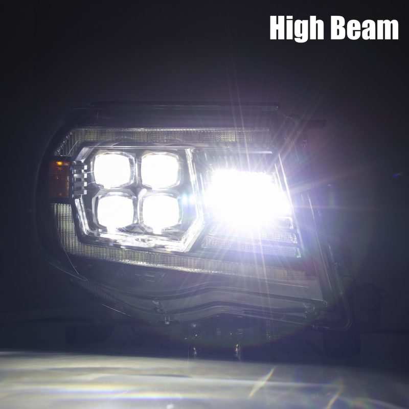 AlphaRex 05-11 Toyota Tacoma NOVA LED Projector Headlights Plank Style Chrome w/Activation Light/DRL 880743