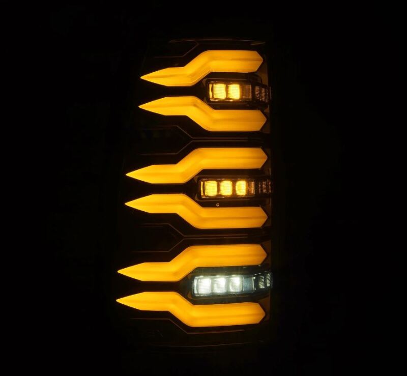 AlphaRex 99-06 Chevrolet Silverado Sierra LUXX-Series LED Tail Lights Alpha-Black 620005