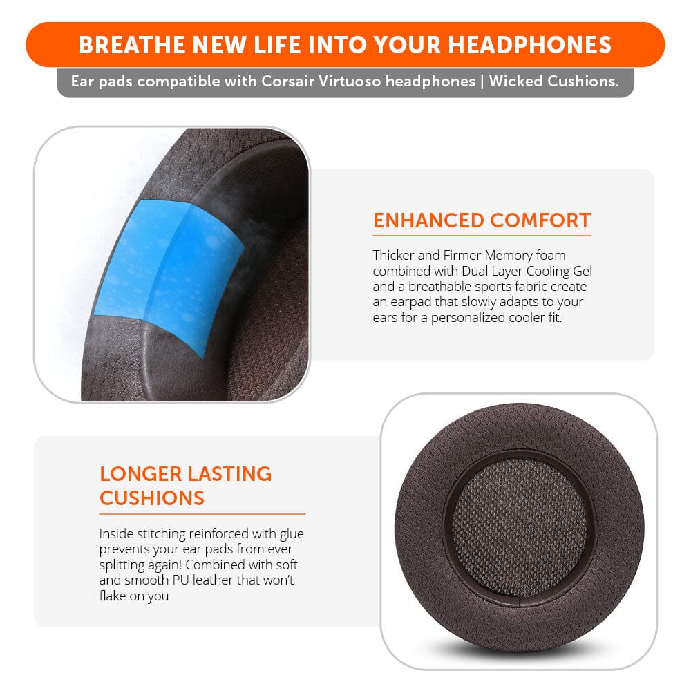 Corsair Virtuoso Earpads - WC FreeZe Cooling Gel