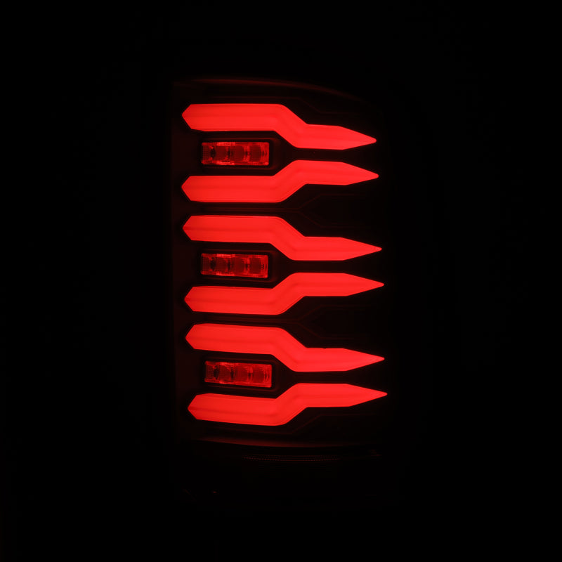 AlphaRex 07-13 GMC Sierra 1500/07-14 2500/3500HD (No Classic/Dually) Luxx-Series LED Tail Lights Blk 630060