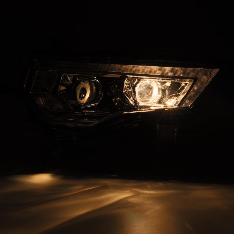 AlphaRex 14-20 Toyota 4Runner PRO-Series LED Proj Headlights Alpha-Black w/Sequential Signal/DRL 880850