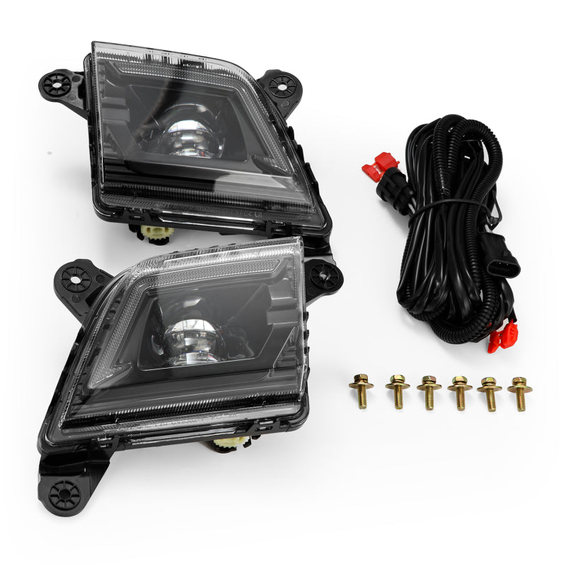 AlphaRex 19-23 Chevrolet Silverado 2500/3500HD DoubleTap Dual Color LED Projector Fog Lights 210017