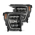 AlphaRex 21-22 Ford F-150 NOVA LED Proj Headlights Plank Style Blk w/Activ Light/Seq Signal 880137