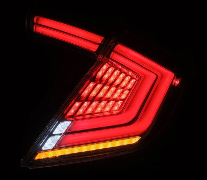 AlphaRex 16-21 Honda Civic Hatchback / Type-R FK8 Nova-Series LED Tail Lights (Pair) - Clear 676030