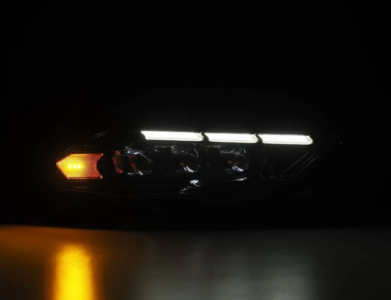AlphaRex 18-20 Ford Mustang NOVA LED Proj Headlights Alpha-Black w/Activ Light/Seq Signal/Switch DRL 880263