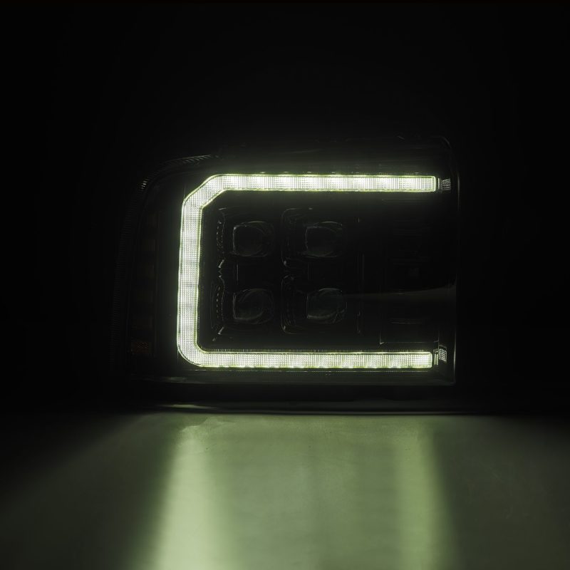 AlphaRex 05-07 Ford Super Duty/Excursion NOVA-Series LED Projector Headlights Alpha-Blk w/Activ Ligh 880318