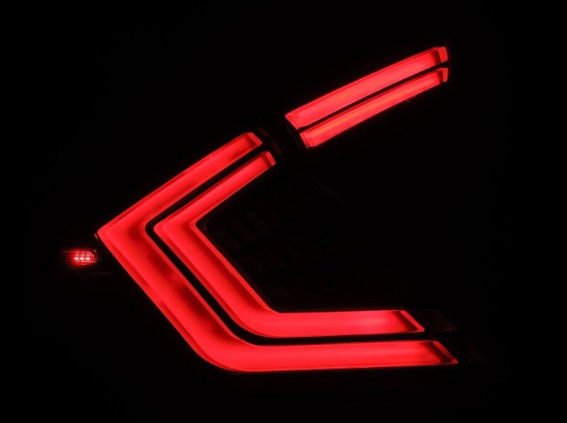 AlphaRex 16-21 Honda Civic Hatchback / Type-R FK8 Nova-Series LED Tail Lights - Black Smoke 676010