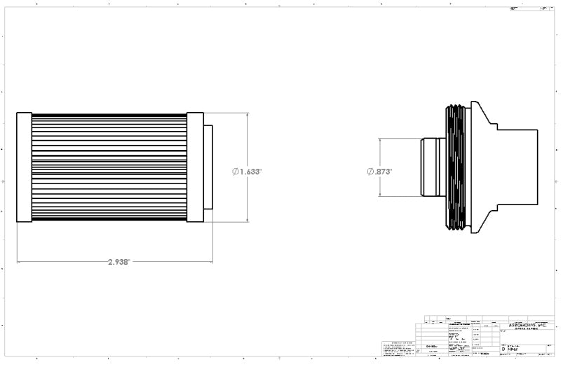 Aeromotive 10-Micron Microglass Filter AN-10