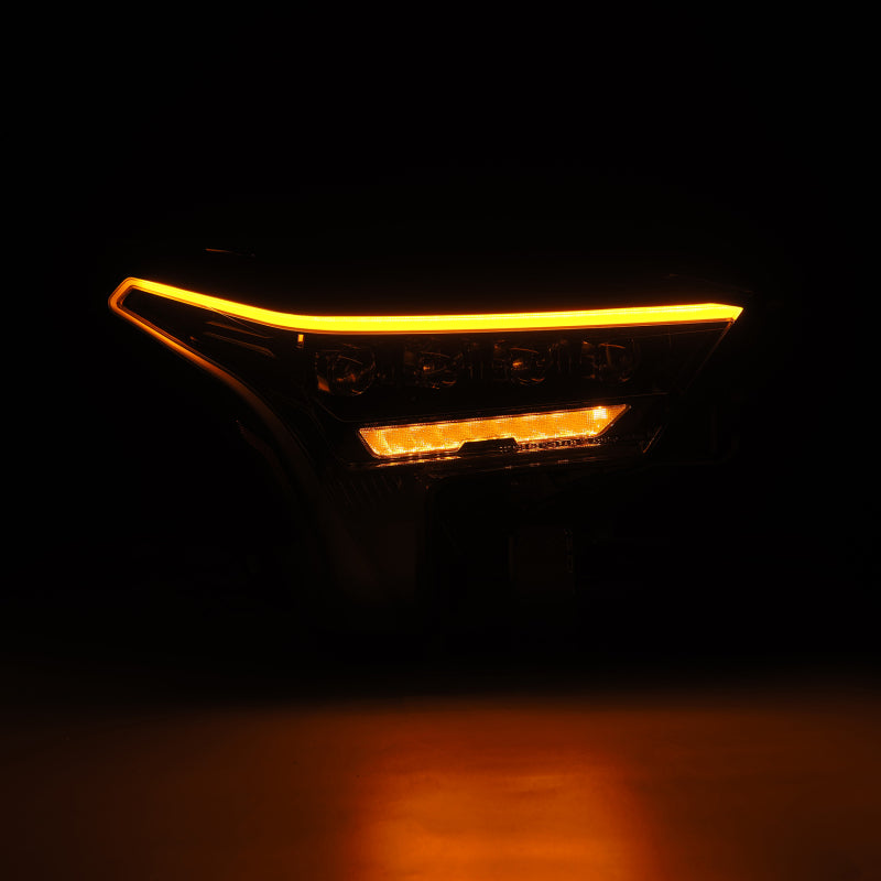 AlphaRex 22-23 Toyota Tundra NOVA-Series Headlights Alpha-Black w/Amber DRL - Req 810029 OR 810030 880871