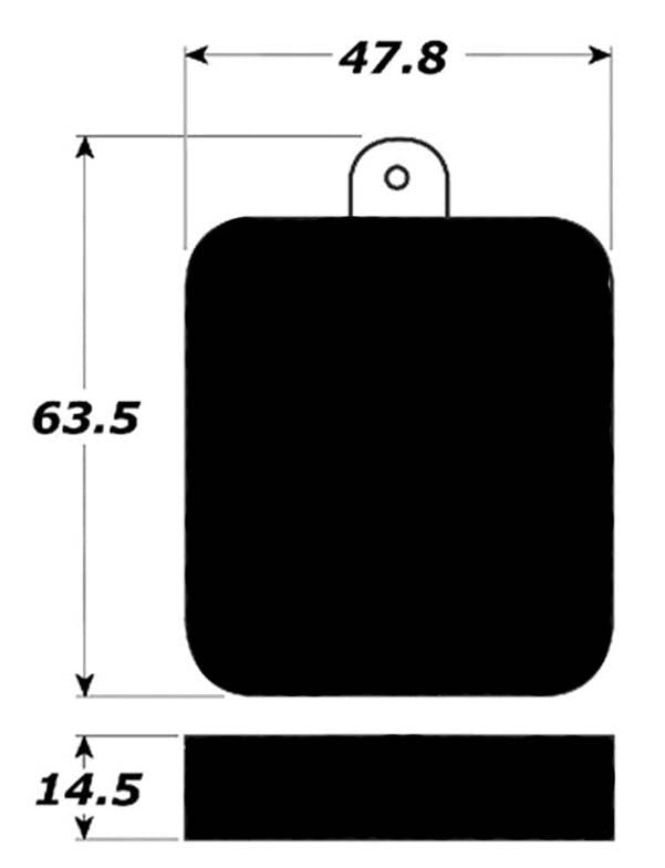 Porterfield Brake Pads for 1959 JAGUAR MK I