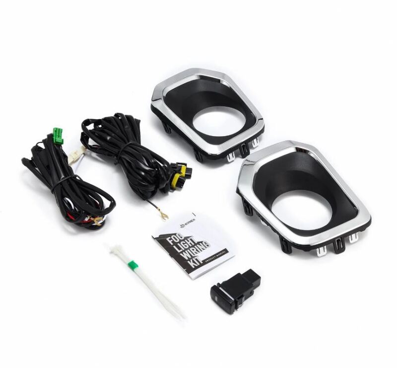 AlphaRex 16-22 Toyota Tacoma Bezel & Wiring Kit (Does Not Include Fog Lights) 211006