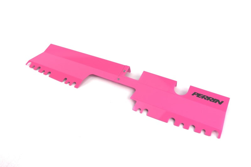 Perrin 15-21 WRX/STI Without OEM Intake Scoop 2pc Radiator Shroud Hyper Pink | PSP-ENG-512-2HP
