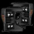 AlphaRex 20-22 Ford F-250/350/450 SD NOVA-Series LED Proj Headlights Alpha-Bk w/Acv Light SS & SBDRL 880340
