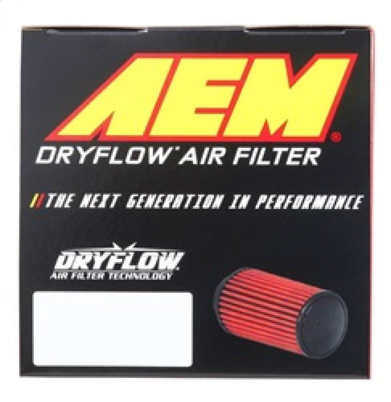 AEM Induction AEM DryFlow Air Filter - Round Tapered 5in Top OD x 6 Base OD x 5.563in H x 3in Flange ID 21-203D-XK