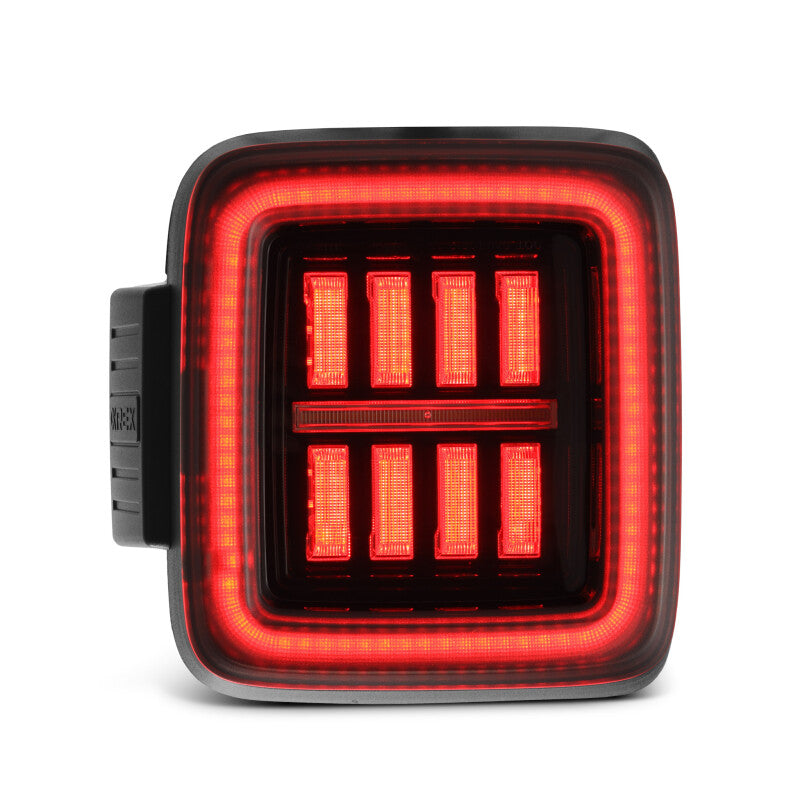 AlphaRex 18-23 Jeep Wrangler JL NOVA Prismatic LED Taillights Alpha-Black 602010