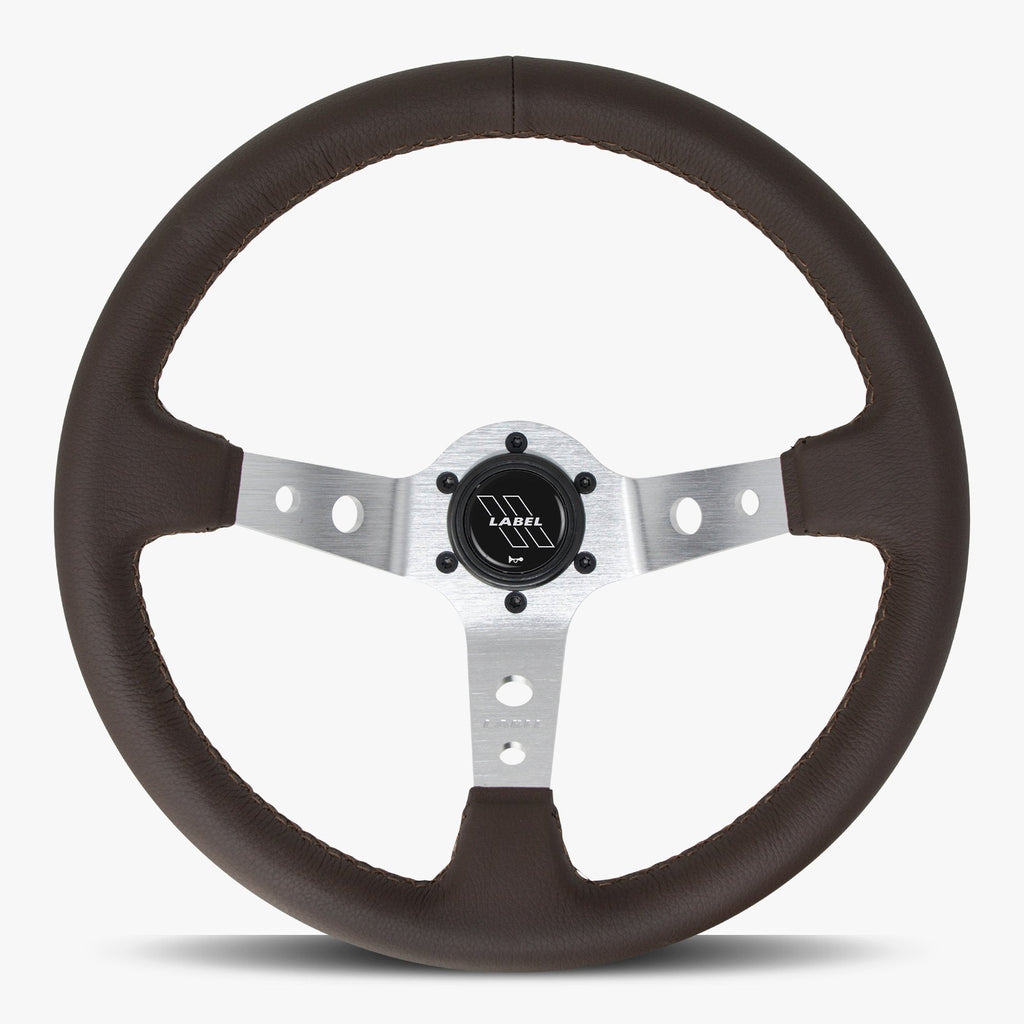 The Daytona | Nappa Brown Leather  | Silver Spoke | Brown Stitch