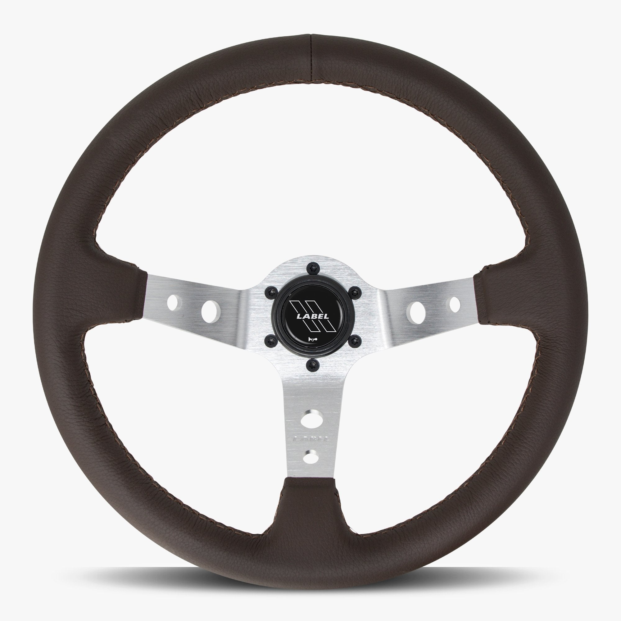 The Daytona | Nappa Brown Leather  | Silver Spoke | Brown Stitch