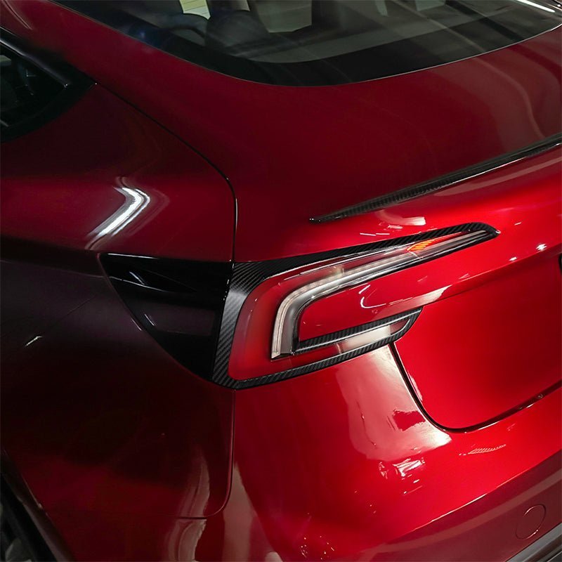 Dry Carbon Fiber Tail Light Cover for Tesla Model 3 Highland (2 pcs)
