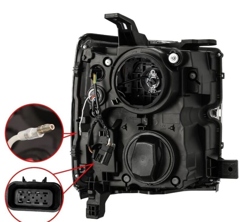 AlphaRex 15-19 Chevy Silverado 2500/3500 LUXX-Series Proj. Headlights Chrome w/Actv SeqSig & DRL 880099