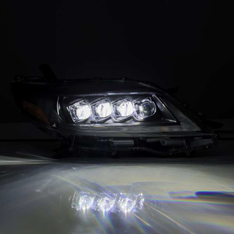 AlphaRex 2011+ Toyota Sienna NOVA LED Proj Headlights Plank Style Black w/Activ Light/Seq Signal/DRL 880768